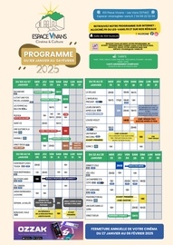 PROGRAMME ESPACE VIVANS JANVIER 2025