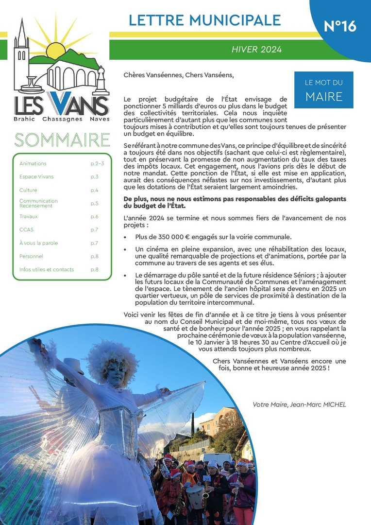 Dernier bulletin des Vans