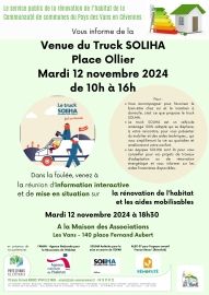 Réunion d'information publique rénovation de l'Habitat, mardi 12 novembre, 18h30